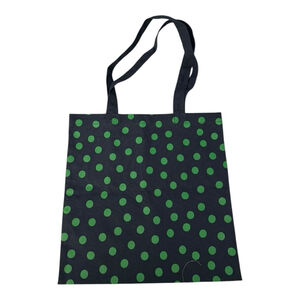 Black and Green Polka Dot Tote Bag – New Without Tags (Unmarked KS)